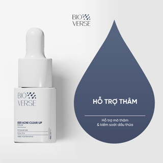 (Sample 5ml) Tinh Chất Niacinamide 5% + Zinc 1% Hỗ Trợ Mụn Bioverse B351 Acne Clear Up Serum
