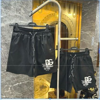 Quần Short Gió Nam Dolce Đen In Logo Chữ DG Milano Đùi Phối Cạp Chun Dây Rút Dành Cho Anh Em Boy Phố Đi Biên 2024 8