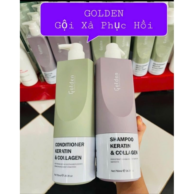  Dầu gội xả giảm gàu mọc tóc chống rụng  GOLDEN mẫu mới nhất hàng nhập khẩu Italia  Hàng chính hãng  