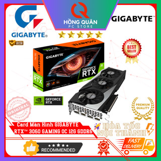 Card Màn Hình GIGABYTE GeForce RTX 3060 GAMING OC 12G GDDR6 3 Fan New - Hàng Chính Hãng Bảo Hành 3 Năm