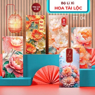 Bao Lì Xì 12 Xấp Set 72 Cái Tết 2025