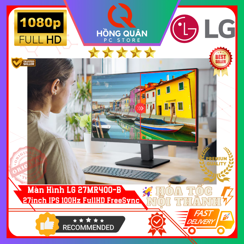 Màn Hình LG 27MR400-B ATVQ 27inch 100Hz IPS FullHD 5ms FreeSync mới New - Hàng Chính Hãng Bảo Hành 2 Năm Tại Nơi Sử Dụng | BigBuy360 - bigbuy360.vn