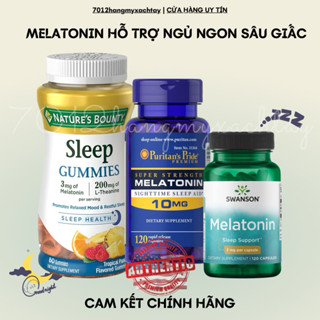 [BILL MỸ-HOẢ TỐC] Kẹo dẻo hỗ trợ giấc ngủ giúp ngủ ngon ngủ sâu giấc Nature Bounty Sleep Melatonin (kèm ảnh thật)