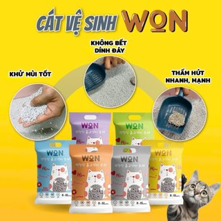 Cát Nhật đen Moon Cat 9L, Cát WON 8.8L,- cát vệ sinh mèo-Chubby Mew
