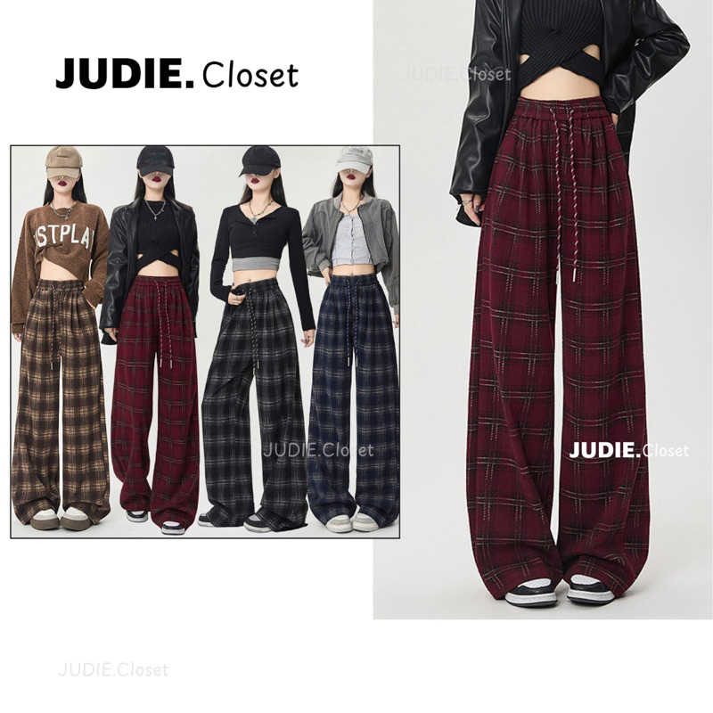 Quần Suông Ống Rộng Nữ Chất Dạ Mềm Mịn Cao Cấp Dày Dặn Loại 1 Hottrend JUDIE.Closet