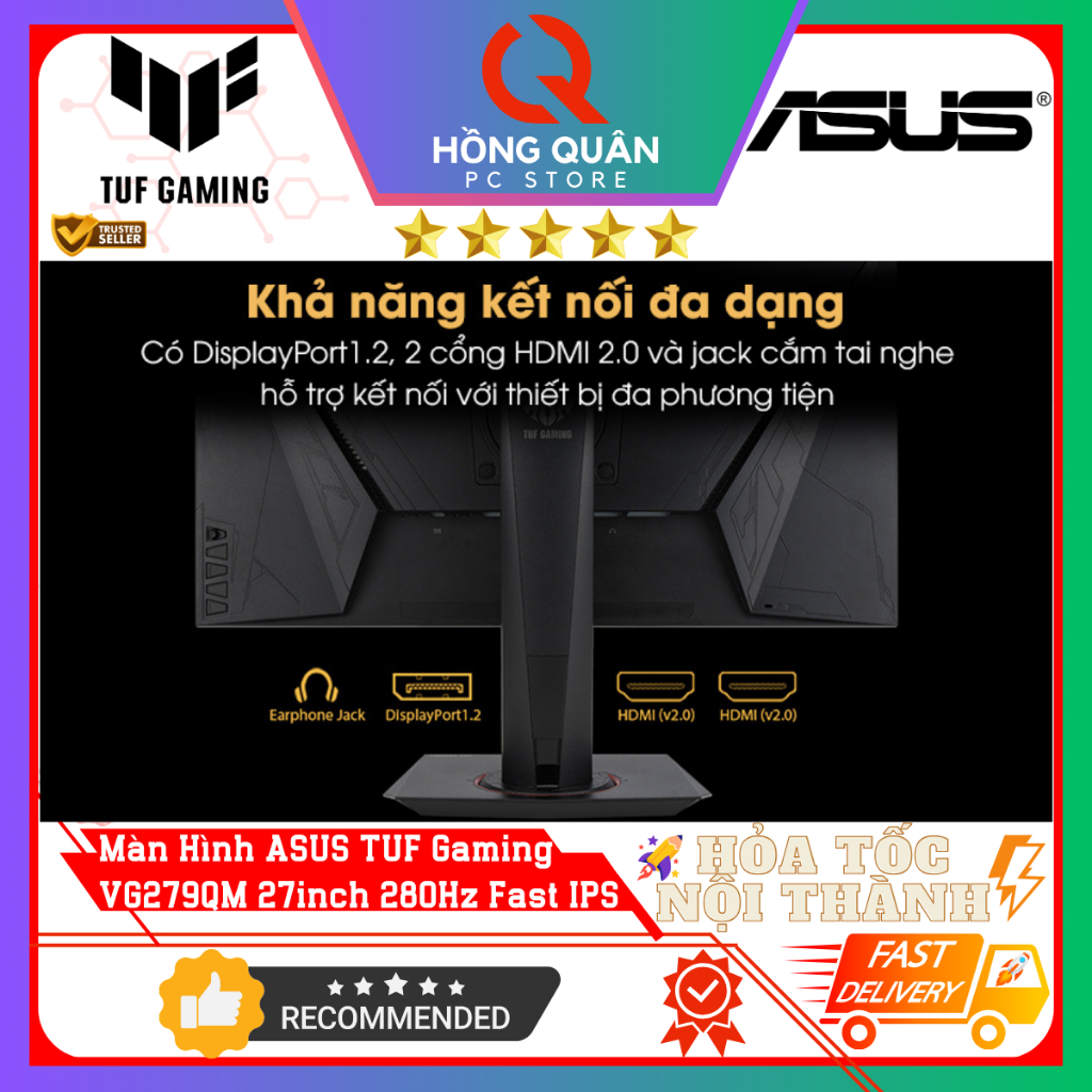 Màn Hình ASUS TUF Gaming VG279QM 27inch 280Hz Fast IPS 1ms GtG HDR400 GSync mới New - Hàng Chính Hãng Bảo Hành 3 Năm | BigBuy360 - bigbuy360.vn