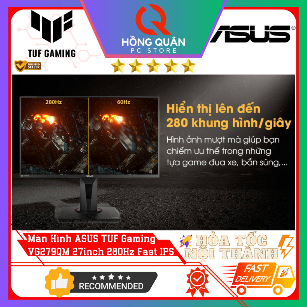 Màn Hình ASUS TUF Gaming VG279QM 27inch 280Hz Fast IPS 1ms GtG HDR400 GSync mới New - Hàng Chính Hãng Bảo Hành 3 Năm | BigBuy360 - bigbuy360.vn