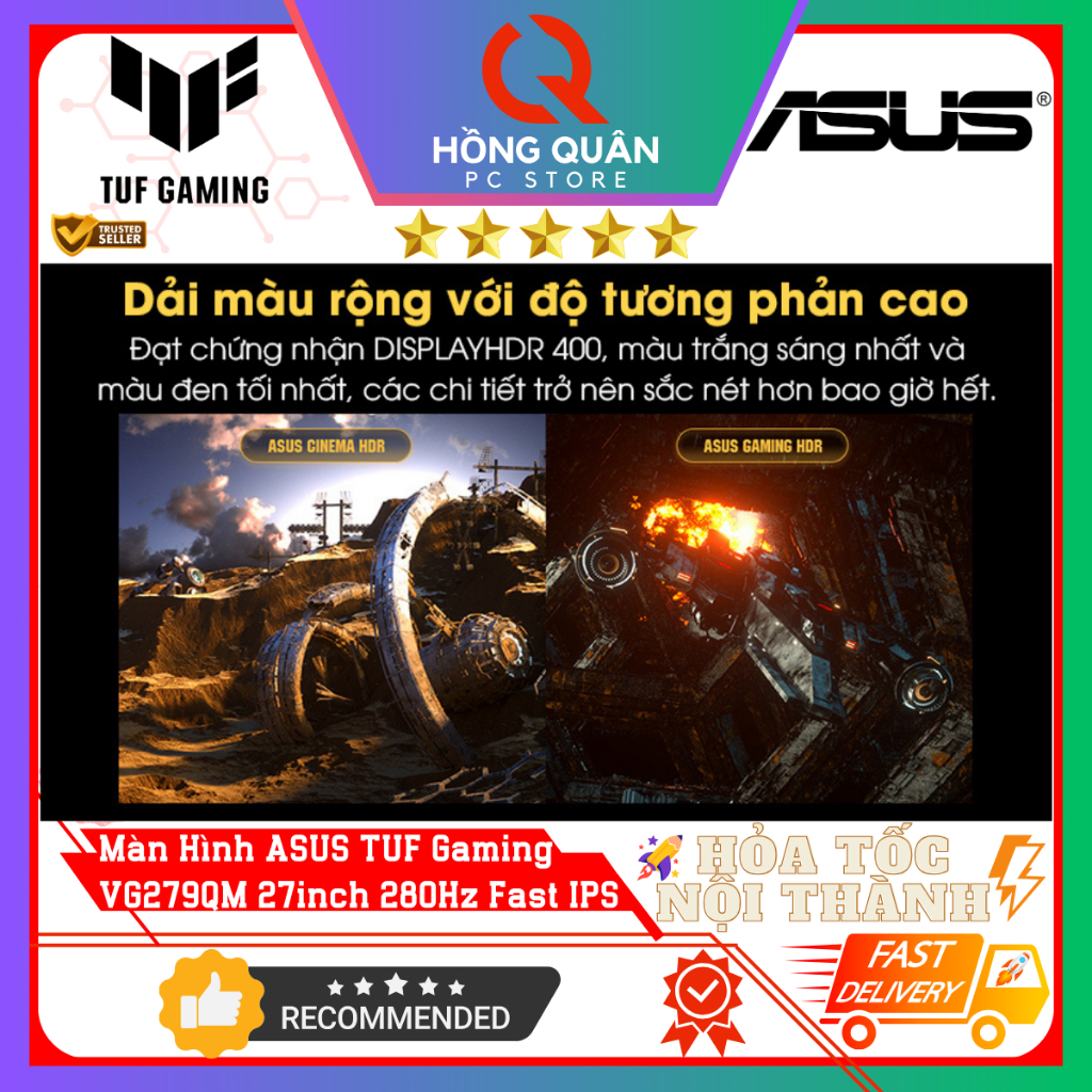 Màn Hình ASUS TUF Gaming VG279QM 27inch 280Hz Fast IPS 1ms GtG HDR400 GSync mới New - Hàng Chính Hãng Bảo Hành 3 Năm | BigBuy360 - bigbuy360.vn