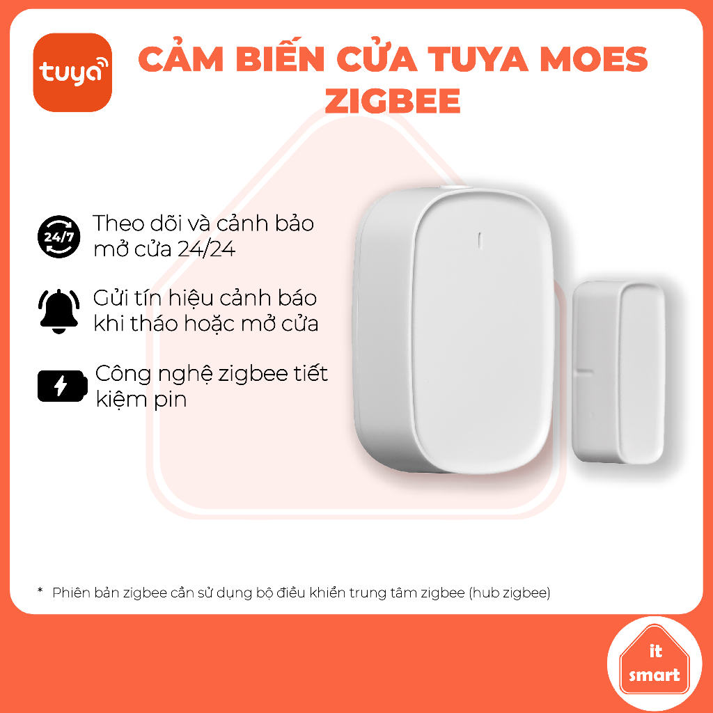 Cảm biến cửa Tuya Moes