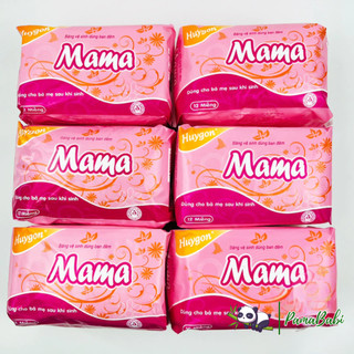 Băng vệ sinh MaMa cho mẹ sau sinh, Băng vệ sinh ban đêm (Gói 12 miếng)