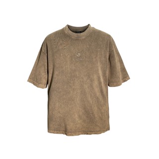 Áo thun wash phủ màu Ivankov Embroidered Logo Tshirt