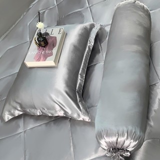Bộ ga gối 4 món JejuBedding chất liệu phi lụa nhiều màu, ga bo chun mát mịn