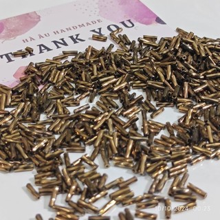Hạt cườm ống xoắn 7mm (2x7mm đẹp) 20g