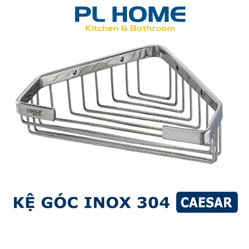 Kệ góc nhà tắm 1 tầng Caesar ST831V inox 304