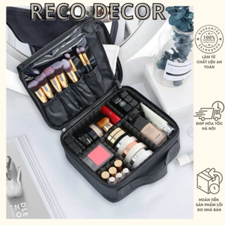  Cốp Vuông Mini Chia Ngăn Đồ Makeup Cọ Trang Điểm RECO 