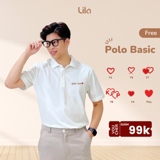 Áo Polo Đôi Áo Polo Thêu Tên Theo Yêu Cầu LILA Quà Valentine Cho Nam Quà Tặng Sinh Nhật Quà Tặng Bạn Tr