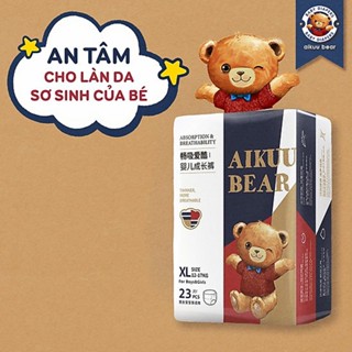 [Bịch]Tã Bỉm AIKUU BEAR Dán/Quần đủ size S56,M50,L48,XL46,XXL44,XXXL42 siêu mềm mỏng