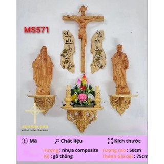  Combo bàn thờ Công Giáo. tượng cao 50cm bàn thờ Công giáo 