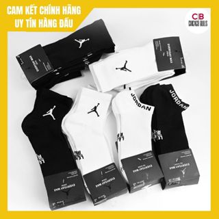 (Chính hãng - Chicago Bulls) Vớ Tất NIKE JORDAN Thể Thao Công Nghệ Dri-Fit Drifit Basic Trắng Đen