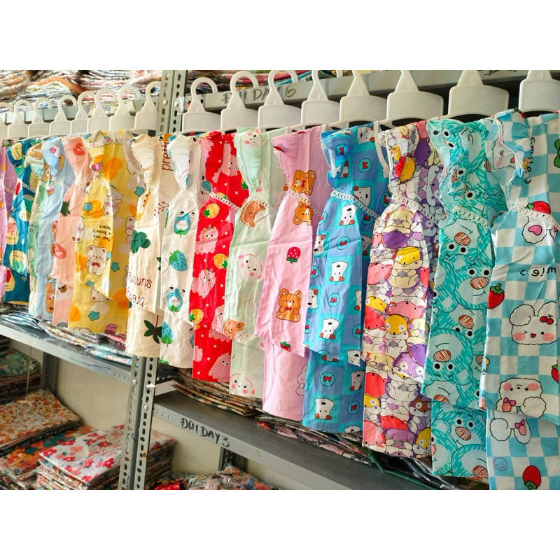 combo 5 bộ lanh 2da lửng cánh tiên cho bé gái 9-40kg