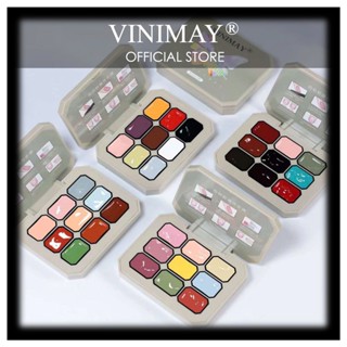 Set gel dặm ombre VINIMAY - Khay gel vẽ, gel ombre, sơn gel chuyên dụng cho nail