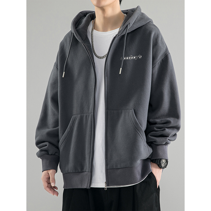 Áo Khoác Hoodie zip nam nữ in GOODBOYS trước ngực, áo hoodie nam nỉ bông mũ to 2 lớp kiểu dáng basic