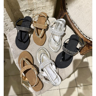 Sandan xỏ ngón chữ V có 3 dây đá đế bệt bigsize