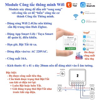 Công tắc thông minh Tuya Basic/ Module, Wifi/ Zigbee/ RF/ RF433, App Tuya Smart Life-