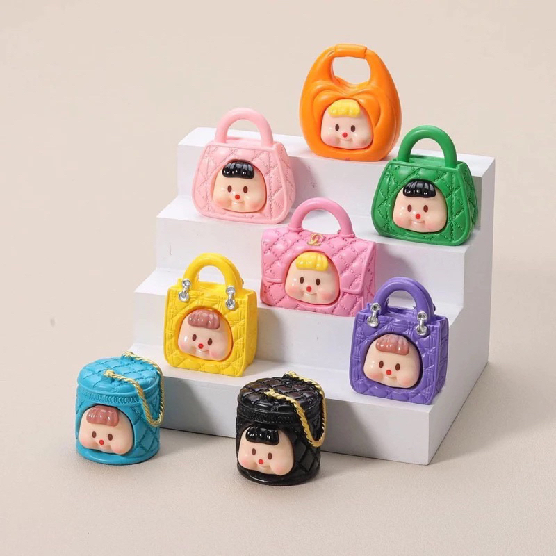 (Tặng túi mù) Túi mù túi xách cute 2 loại, màu đục và màu phát quang