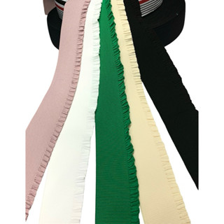 1 mét Thun bèo 1 biên, thun đẹp, hợp thời, rộng 6cm, dùng may đầm váy