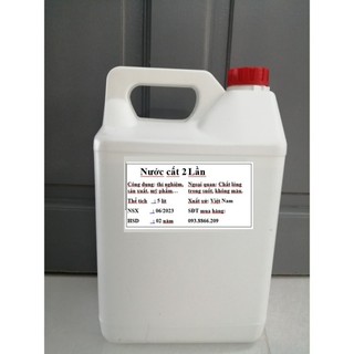 Nước Cất 1 Lần Và 2 Lần Can 5 Lít