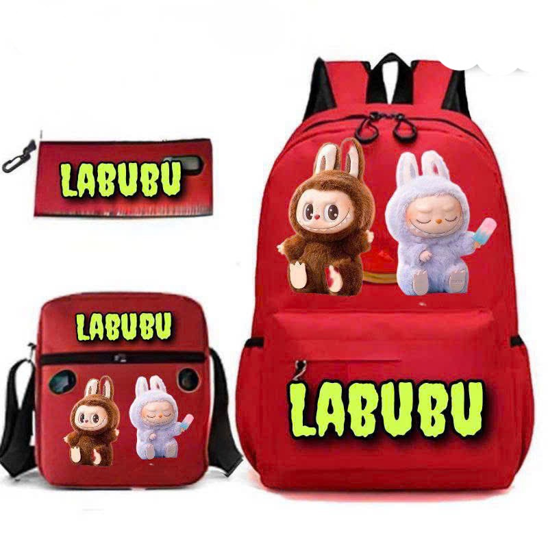 Bộ 4 món balo LABUBU mang đi học, đi chơi nổi bật vừa A4