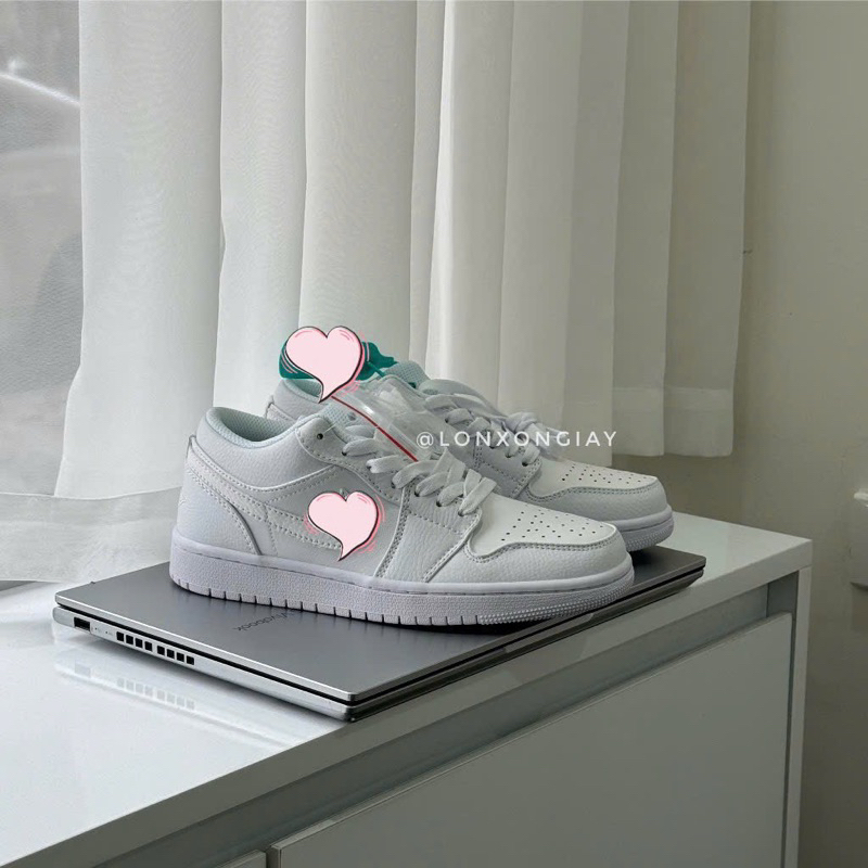 GIÀY THỂ THAO JD 1 FULL WHITE THẤP CỔ