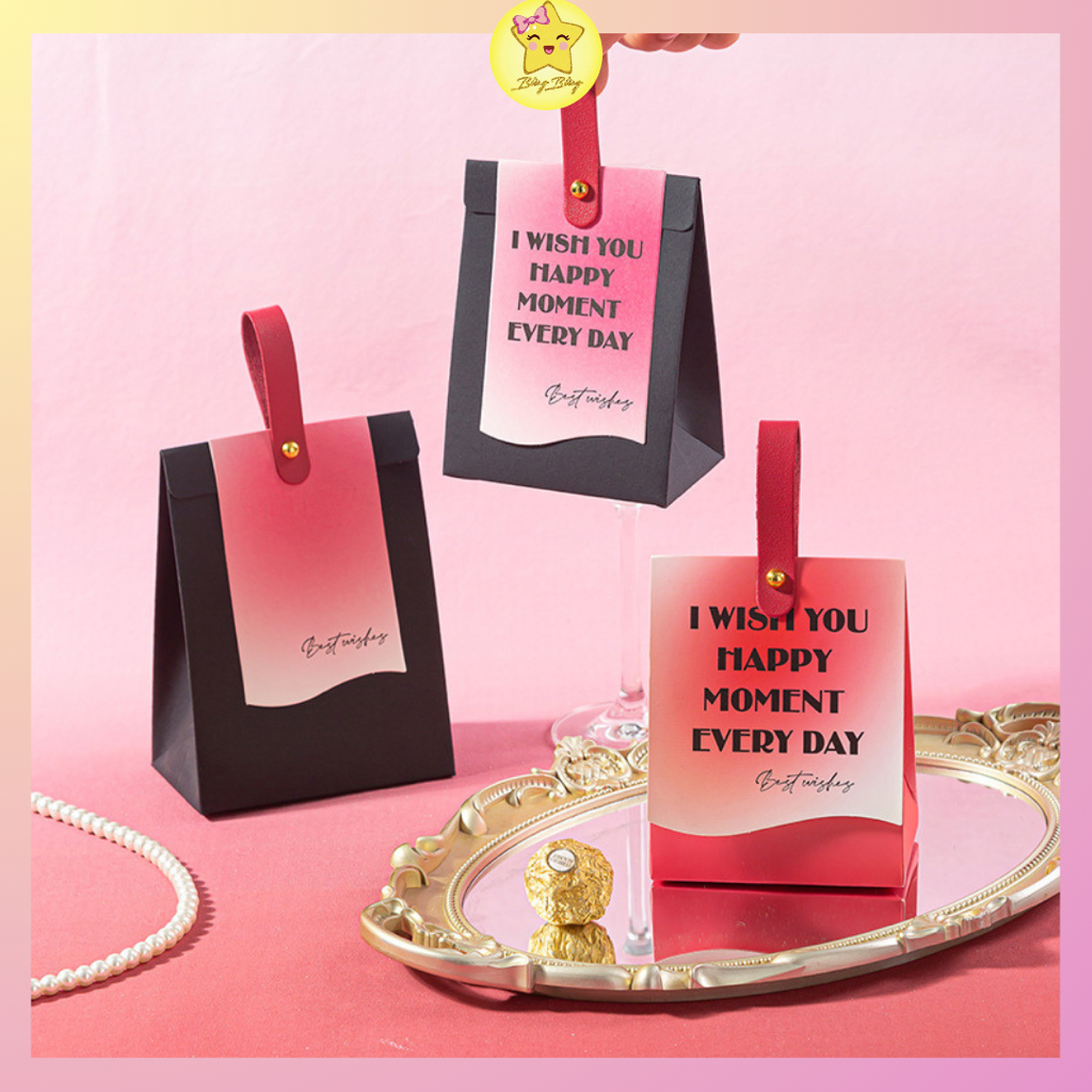 Túi quà Best wishes quai da- thiết kế sáng tạo