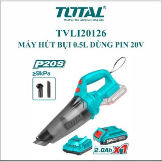 Máy hút bụi 0.5L dùng pin  Total TVLI201261 20V