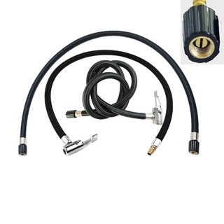  Vòi bơm xe đầu búa đầu vặn dài 80cm-40cm-20cm Ống bơm hơi xe máy ô tô đầu kẹp dây hơi nối dài 