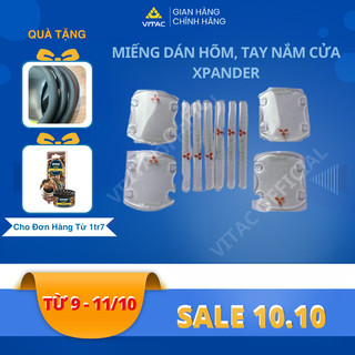 Combo bộ miếng dán chống xước hõm cửa tay xe silicon,tấm dán ốp hõm tay nắm logo MITSUBISHI