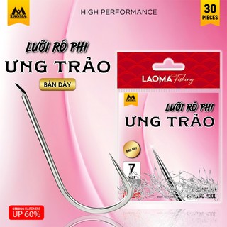  LƯỠI CÂU ƯNG TRẢO BẢN DÀY - GÓI 30 LƯỠI - LƯỠI CÂU ĐÀI 