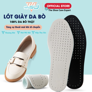 Lót Giày Da Bò Thật 100% MINSU M4029 Đệm Lót Nam Nữ Thoáng Khí, Hấp Thụ Sôc, Thấm Hút Mồ Hôi