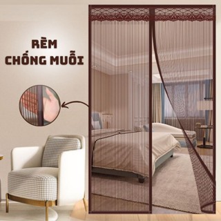 ( HCM) Rèm cửa từ tính Chống Muỗi, Chống Côn Trùng tự dính - Rèm Chống Muỗi cửa chính Nam Châm Dán tường không đục