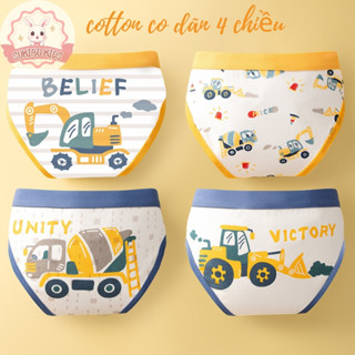 Combo 4-5 quần sịp đùi quần lót bé trai cotton cao cấp nhà SUKIBO KIDS