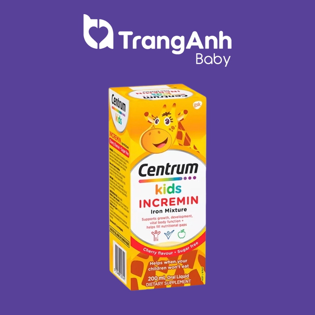 Siro ăn ngon Centrum Kids Incremin Iron Mixture cho bé