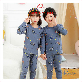 Bộ quần áo trẻ em 8 - 23kg Đồ bộ cho bé dài tay chất cotton hoạ tiết đáng yêu H1 (Họa tiết ngẫu nhiên)