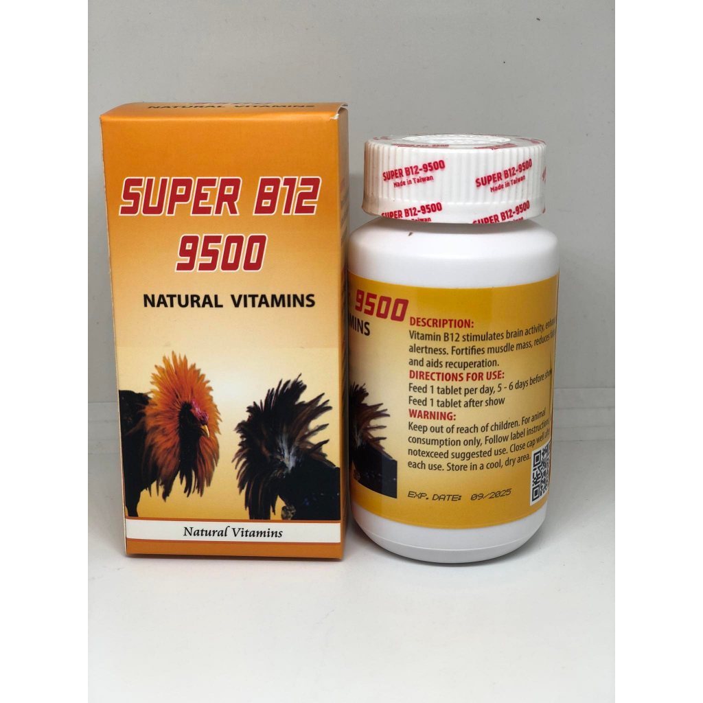 Thu.ốc nuôi gà đá tăng bo B12 9500, 50-100 viên, nhập khẩu Thái Lan chính hãng Shop Gà Chiến