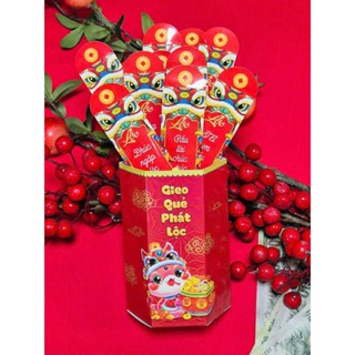 Lì xì que gieo quẻ Lục Giác 12 câu chúc phát Lộc Tết 2026