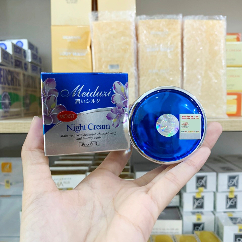 Kem Face Nhật Meiduzi Ban Đêm Chính Hãng Tem Vuông