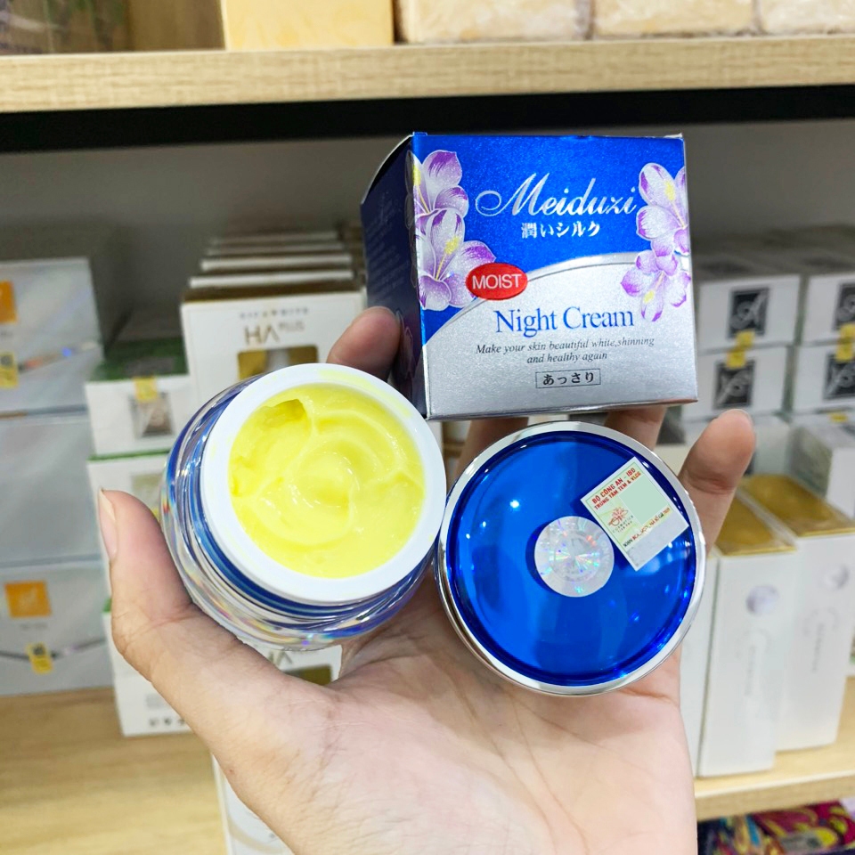 Kem Face Nhật Meiduzi Ban Đêm Chính Hãng Tem Vuông