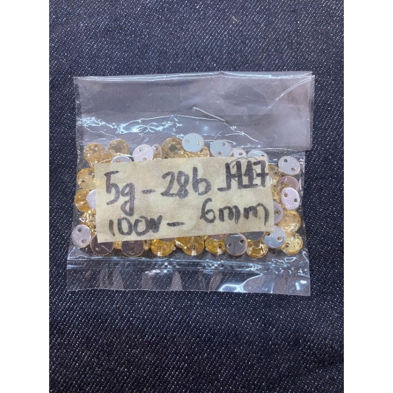 Mã H17 6mm hạt nhựa