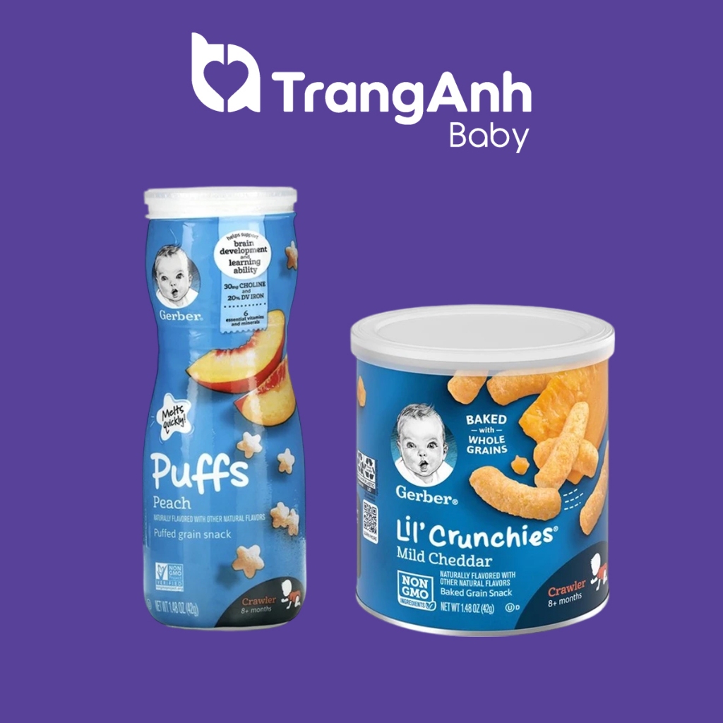 Bánh ăn dặm Gerber Mỹ cho bé từ 6 tháng