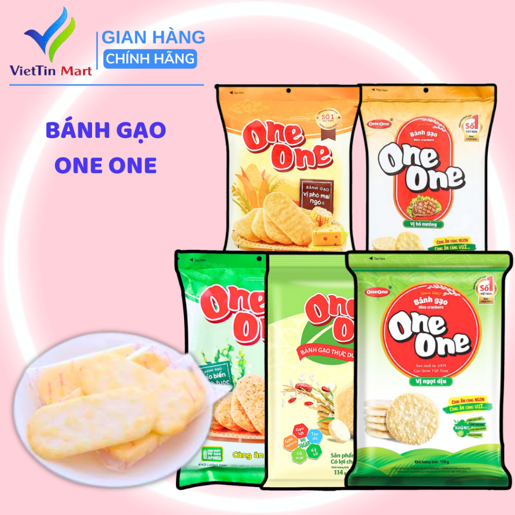 Bánh gạo nướng One One 7 vị lựa chọn
